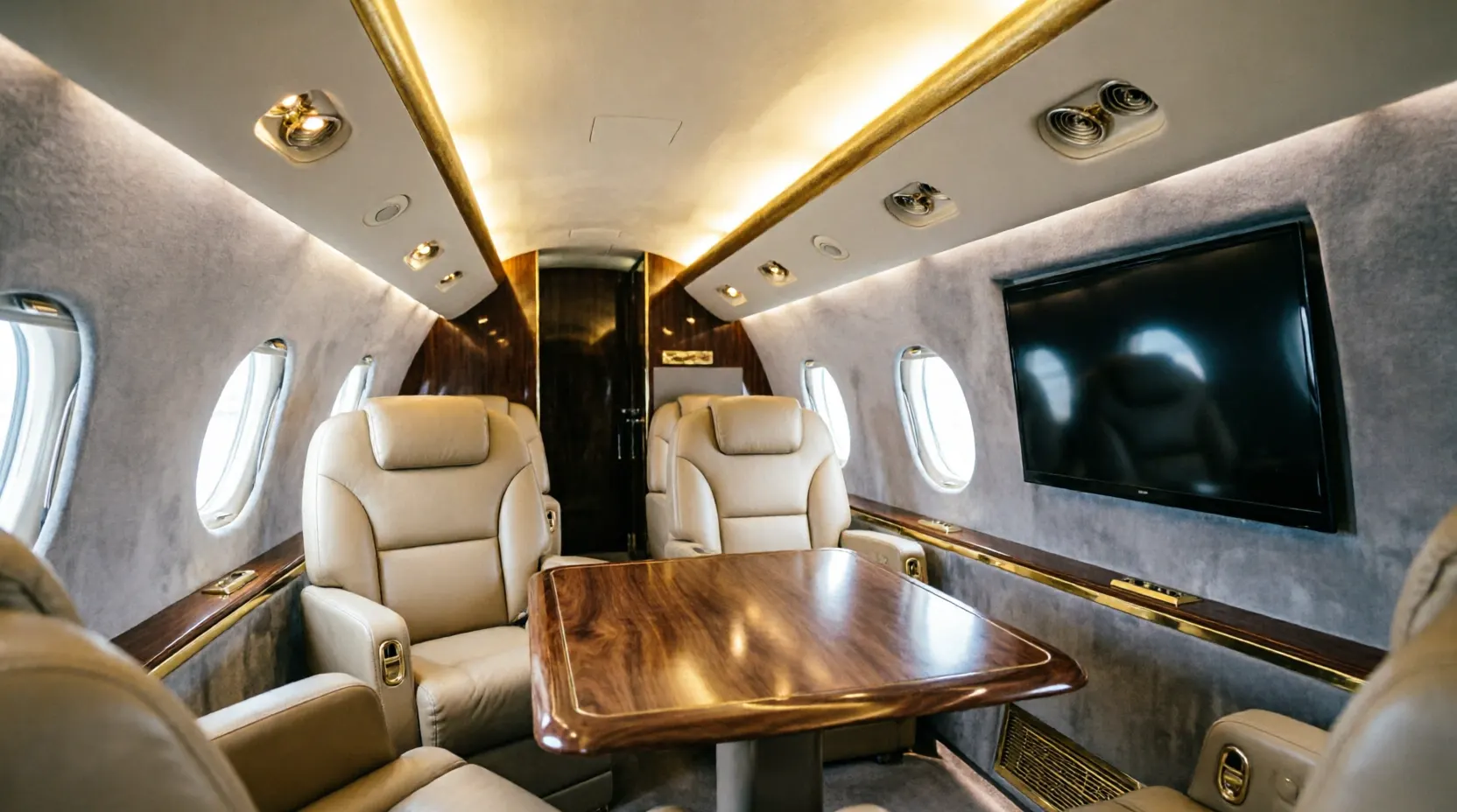 Gulfstream G650 interior view